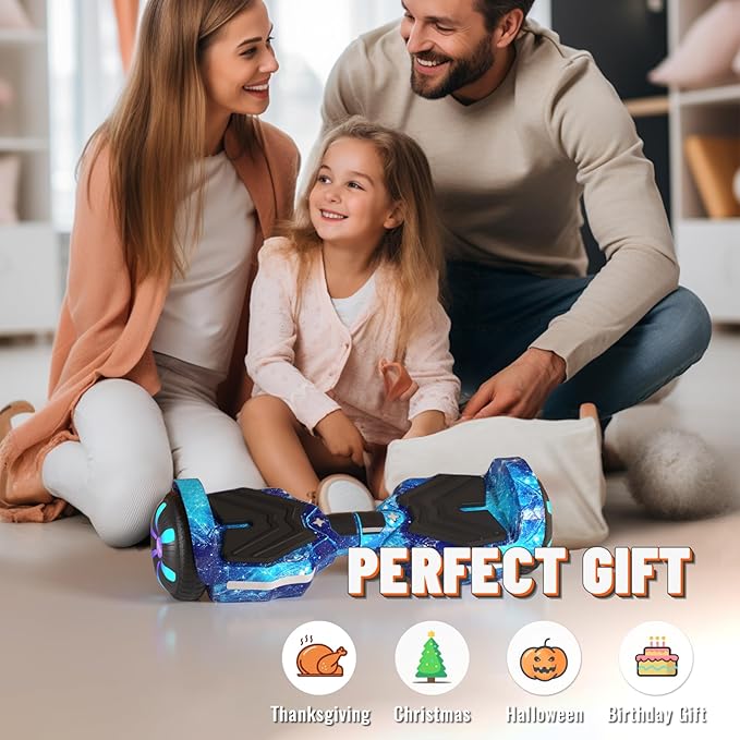 Scooter, Bluetooth Speakers and LED Light-Up Wheels, APP Control, Dual 250W Motors, 8.5 mph Max Speed & 8.5 Miles Max Range, Gifts for Kids Adults Girls Boys