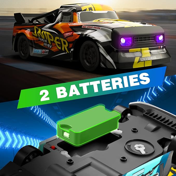 4DRC Rc Car, 2.4Ghz High Speed RC Drift Car, 4WD Drifting Racing Remote Control Monster Truck 30+ KM/H, All Terrain Off Road Truck for Adult & Kids Age 8-12 Gift