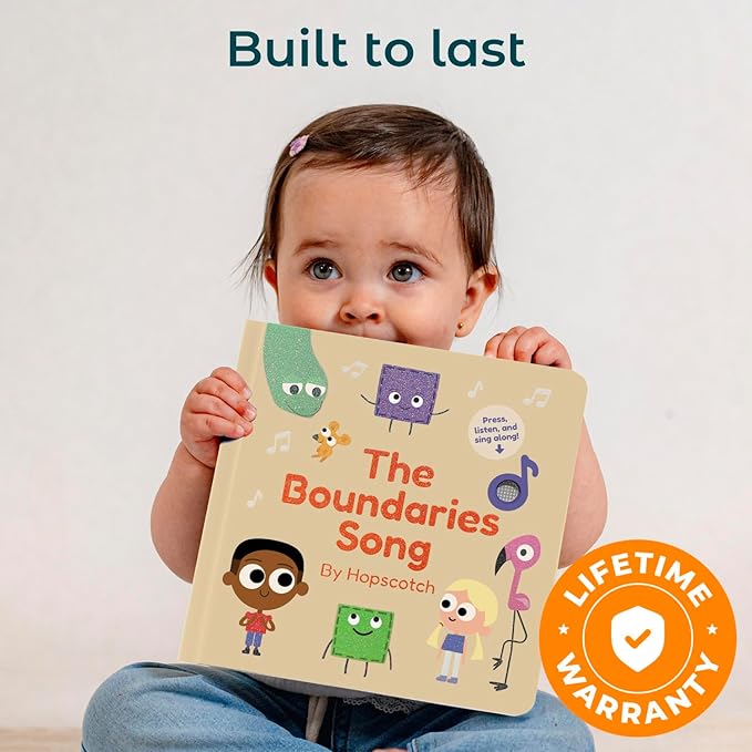 Cali's Books The Boundaries Song by Hopscotch - Feelings Musical Book for Toddlers 1-3 Years Old, Music Books for Kids Emotion, Singing Toy for Children Girls, Baby Sound Toys for Toddler Boys
