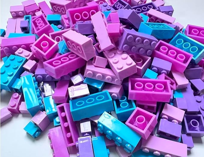 100 Pieces Friend Girls Building Bricks, Bulk Small Bricks for Building, Compatible with Lego Parts and Pieces, Creative Christmas Building Block Toys for Boys Girls Ages 6 7 8 9 10 Years Old