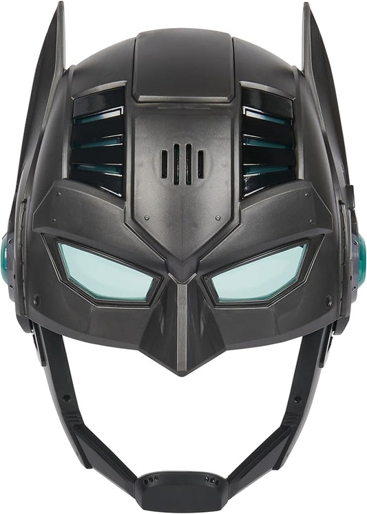 DC Comics, Armor-Up Batman Mask with Visor, 15+ Sounds & Phrases, Lights, Super Hero Costume, Kids Roleplay for Boys and Girls Ages 4 and Up