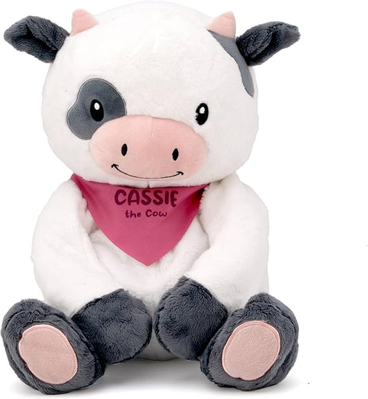 Lilly's Love Weighted Stuffed Animal, 5lb | Sensory Weighted Plush for Kids and Adults | Machine Washable Plushies w/Removable Inner | Calming Weighted Stuffed Animals for Anxiety, Cassie The Cow