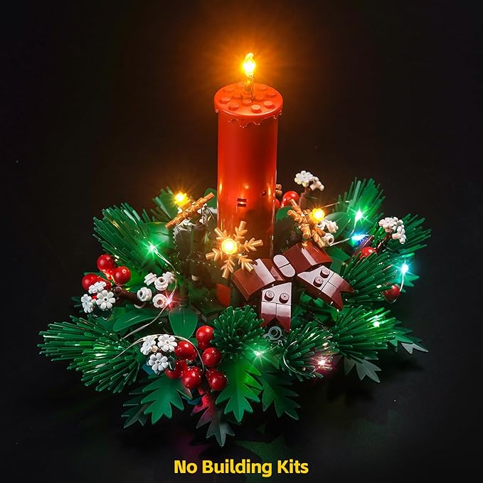 BrickBling LED Light Compatible with Lego Christmas Table Decoration Building Kit,Christmas Décor Lights Compatible with Lego 40743, Creative Lighting Kit-Not Included The Model