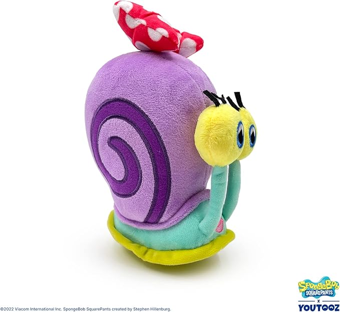 Youtooz Spongebob Mary Snail Plush Stickie, 6" inch Very Soft & Magnetic Spongebob Squarepants Mary Snail Stickies by Youtooz Spongebob Squarepants Collection