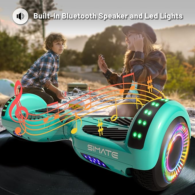 Scooter, Bluetooth & Corlorful LED Lights, Gifts for Kids & Adults & Girls & Boys, for All Ages