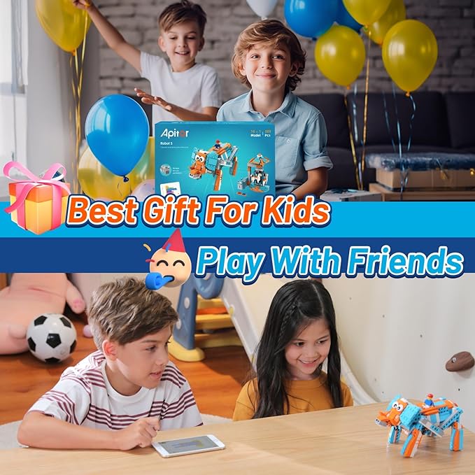 Robot S Robot Building Kit, 10 in 1 Programmable APP RC Airplane Robotics Coding Kit, Includes Large Storage Organizer with Sorting Plate, Birthday Gifts for Boys Girls Aged 7-12 (389 Pcs)