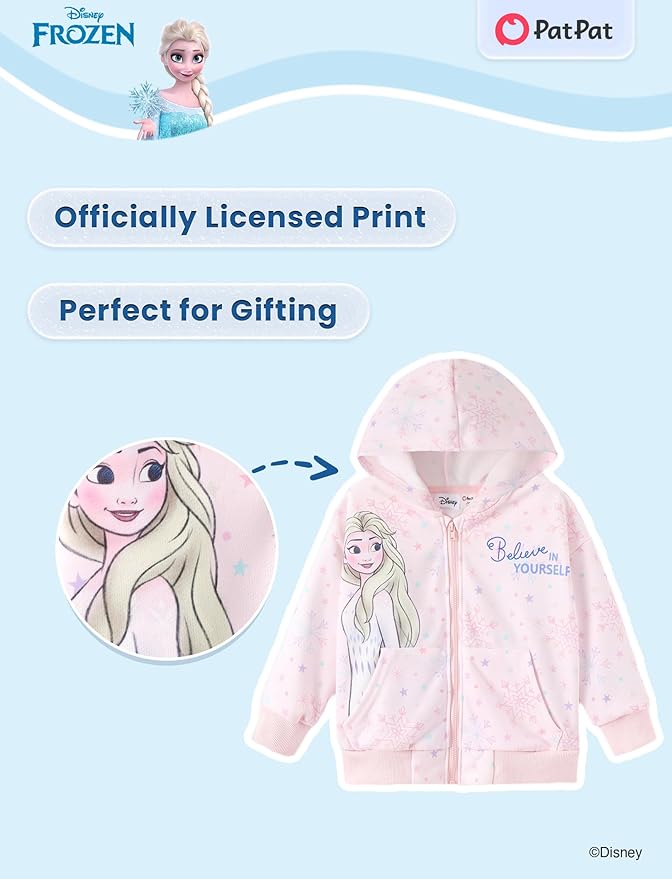 Disney Frozen Stitch Princess Minnie Mickey Spiderman Girls/Boys Zip Up Hoodie Fall Zipper Sweatshirt Jacket Toddler-Big Kid