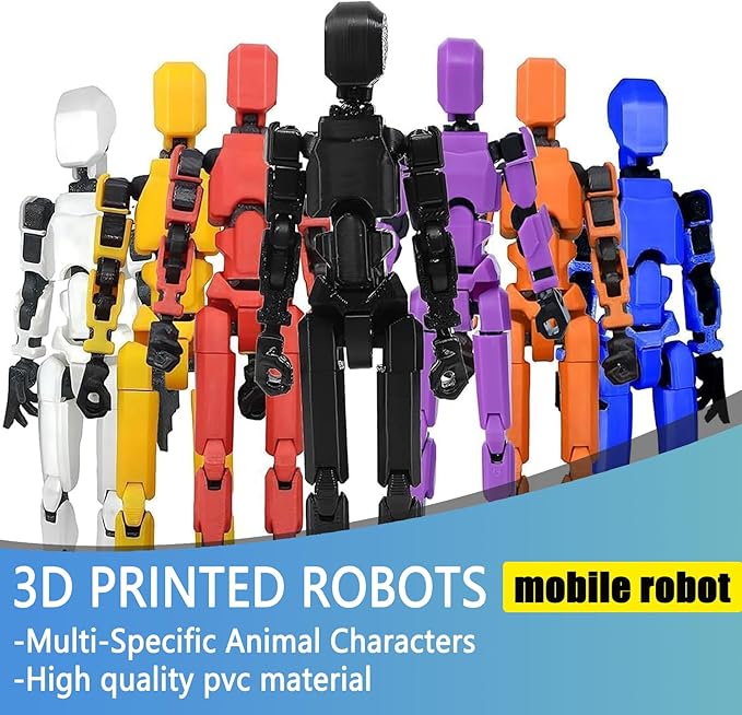 2025 New Assembly Completed-Titan 13 Action Figure,Dummy Robot 13 Action Figures Set,3D Printed Multi-Jointed Action Figures,Nova 13 Action Figure for Collectors Desktop Decorations (Red)