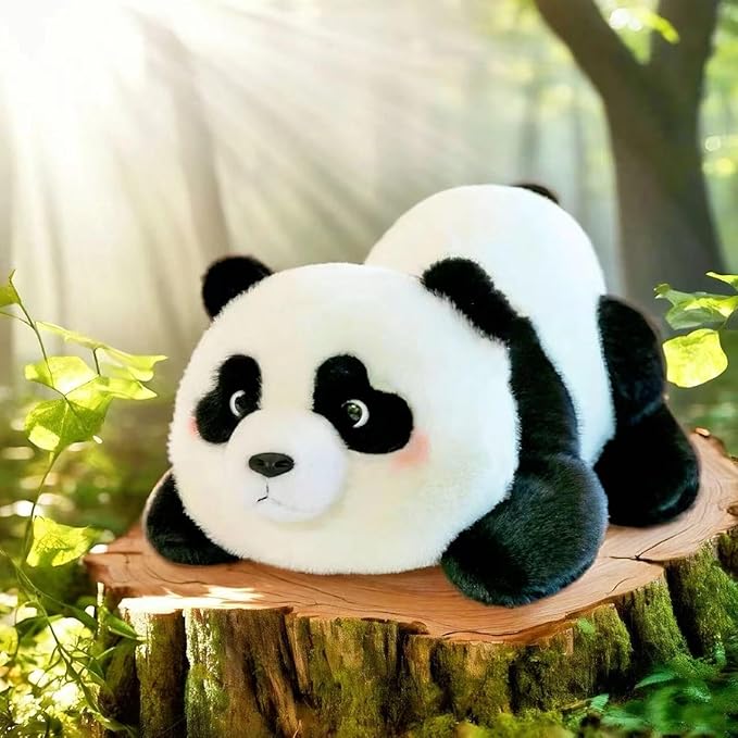 Panda Stuffed Animal, Soft Plush Toys, Cute Doll Gift for Kids Boy Girl Birthday Christmas, Flushies for Animal Panda