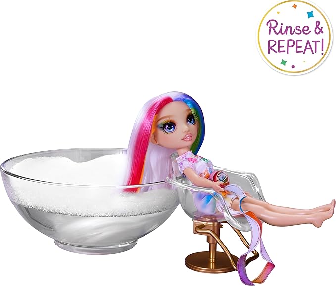 Rainbow High Hair Chalk & Style Amaya - Rainbow 11” Doll. Washable Rainbow Hair Chalk, Color, Style, Play, Rinse & Repeat. Great Gift for Kids 4-12+