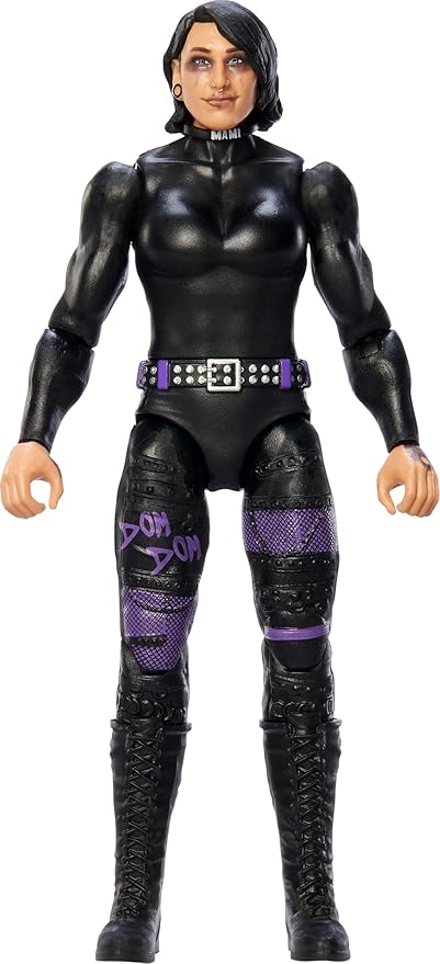 Mattel WWE Rhea Ripley Action Figure, Main Event Series #153 6-inch Collectible with 10 Articulation Points & Life-Like Look