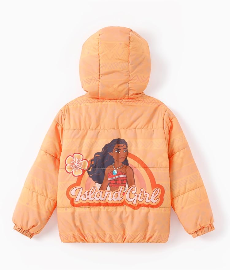 Disney Stitch Frozen Elsa Minnie Mouse Toddler Girl/Boy Puffer Jacket Kids Heavyweight Hooded Warm Winter Down Coat 2-13Years