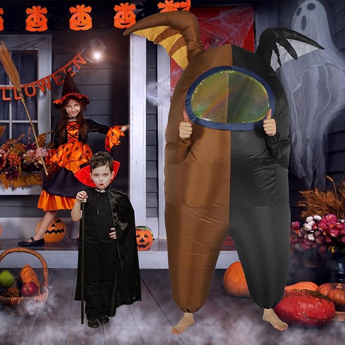 Astronaut costume inflatable costume Funny Halloween Spacesuit Party School Masquerade Game Fans with Bat Wings