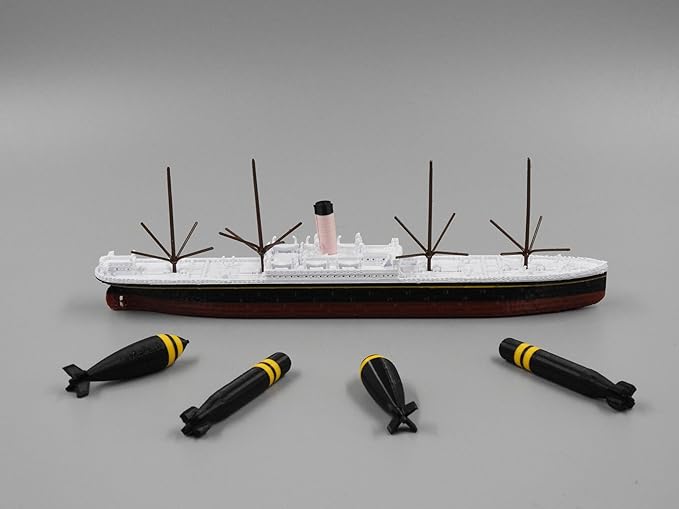 12" Prebuilt Display Model Ship (SS Californian 10" length Model with Torpedos (4ct))