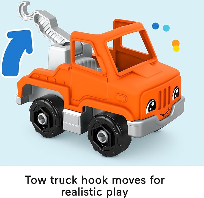 Fisher-Price Little People Toddler Playset Activity Vehicles Set with 10 Toys for Preschool Pretend Play Kids Ages 1+ Years