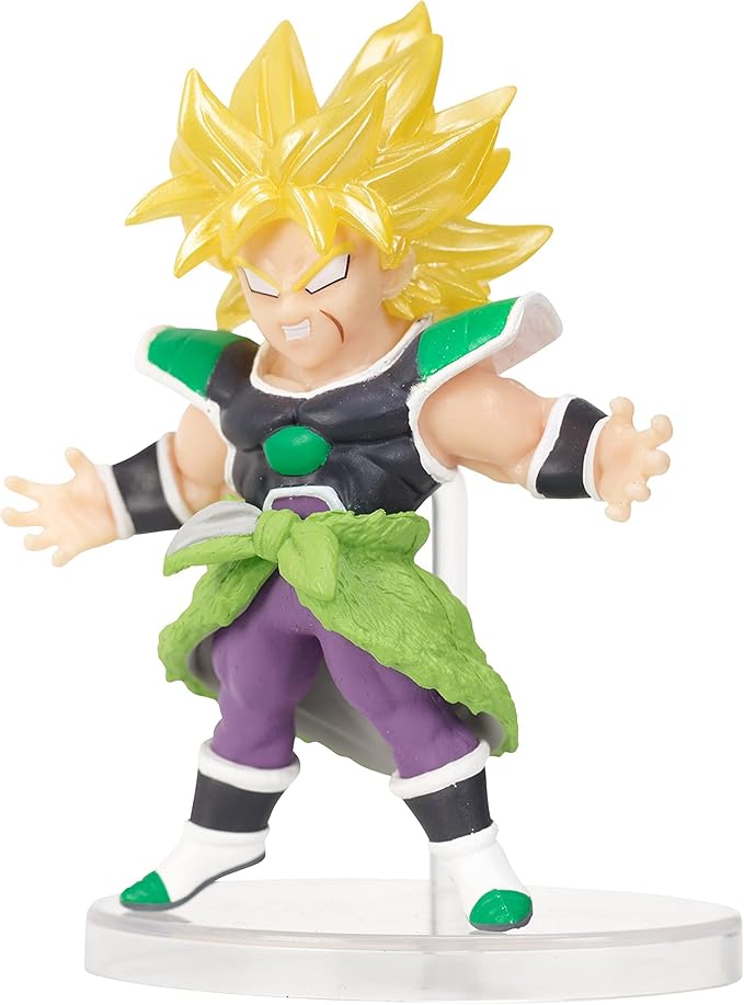 Bandai Namco - Dragon Ball Super - Super Saiyan Blue Goku, Super Saiyan Blue Vegeta, Super Saiyan Broly, and Piccolo, Dragon Ball Adverge 2" Figure (Box Set 3)