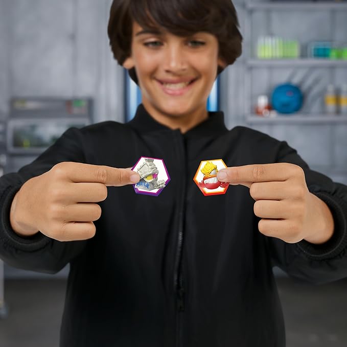 MRBEAST LAB Swarms Series 3, Hyper Fusion Series, 14 Pack Collectible Micro Beasts, 14 Collectible Stickers & 4 Fusion Caps to Build Out Your Own Milk Bones