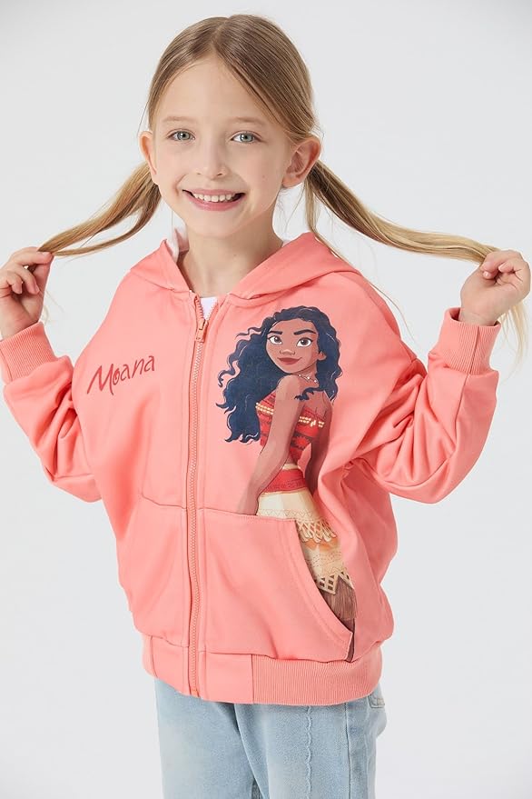 Disney Frozen Stitch Princess Minnie Mickey Spiderman Girls/Boys Zip Up Hoodie Fall Zipper Sweatshirt Jacket Toddler-Big Kid