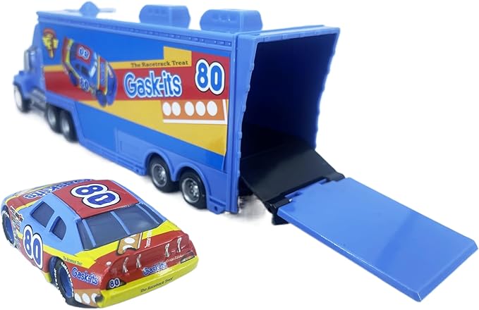 Portable Mini Toy Car and Truck Set 1:55 Diecast Model Metal Body Racers for Preschool Kids Ages 3+ Years (82)