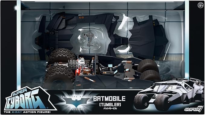 Super7 Batman Super Cyborg - Batmobile Tumbler (Full Color) Action Figure