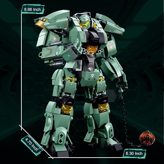 Mech Building Set, Annihilation Ranger Warrior Robot Action Figure Building Toys for Adults, Compatible with Lego Mech Set, 542 PCS