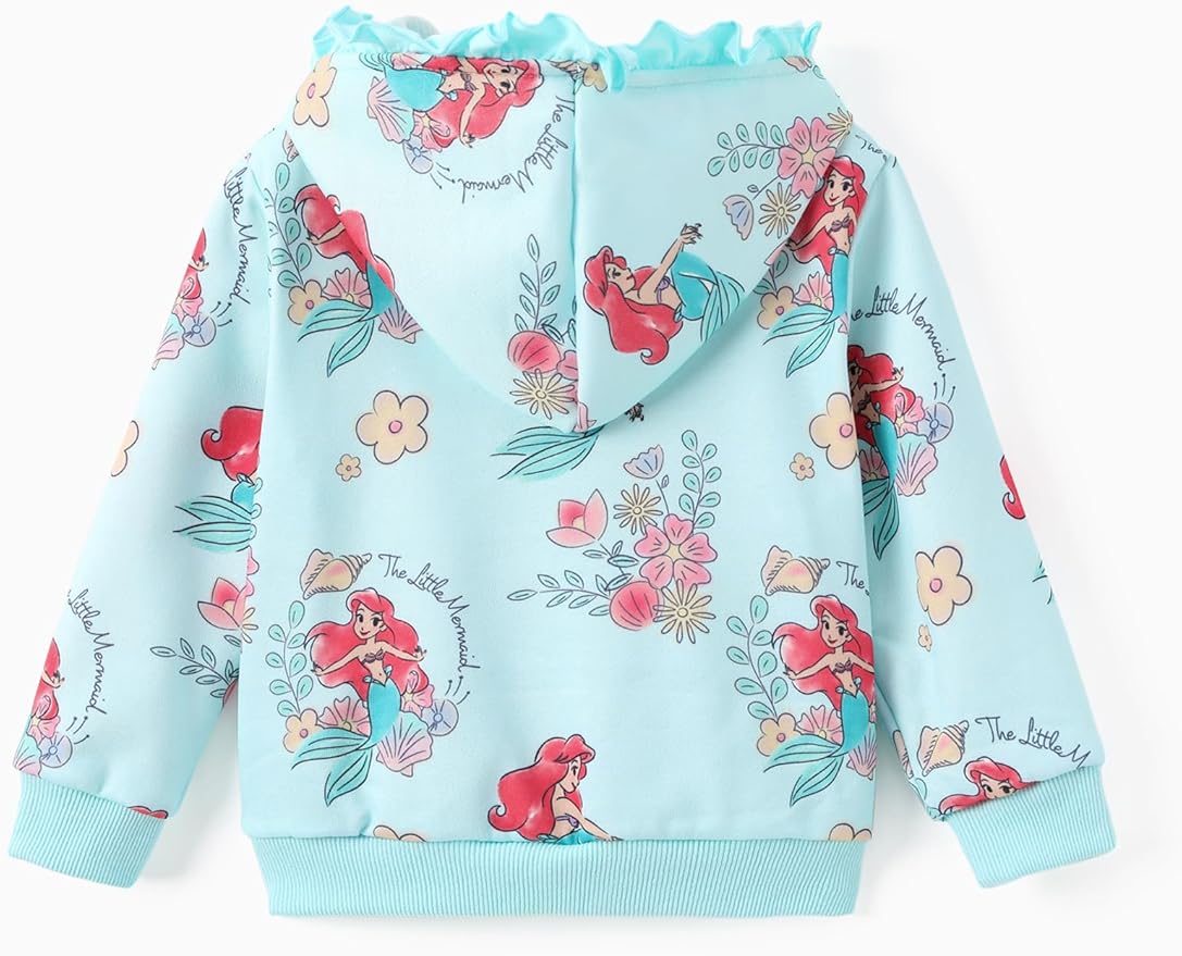 Disney Frozen Stitch Princess Minnie Mickey Spiderman Girls/Boys Zip Up Hoodie Fall Zipper Sweatshirt Jacket Toddler-Big Kid