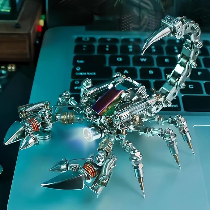 Adult 3D Metal Puzzle, Punk Scorpion Metal Model Set, 3D Puzzle Mechanical Insect Building Blocks, Fun DIY Assembly,high-end Men's Gifts.