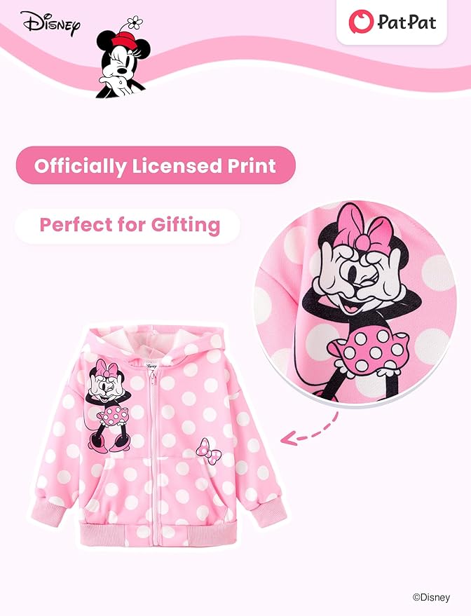 Disney Frozen Stitch Princess Minnie Mickey Spiderman Girls/Boys Zip Up Hoodie Fall Zipper Sweatshirt Jacket Toddler-Big Kid