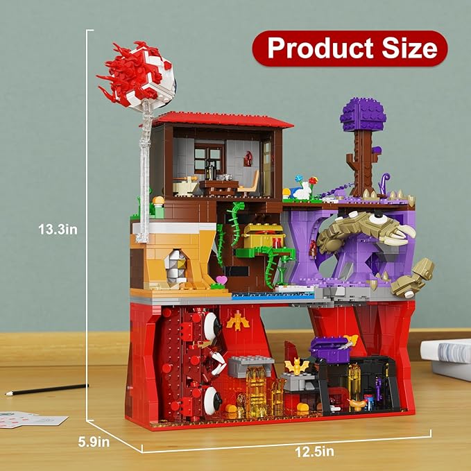 Sandbox Adventure Game Building Block Toys, Game Map Creative Building Toys, Eater of Worlds Compatible with Lego, Christmas Birthday Gift for Adult and Kids 12+ (1177Pcs)