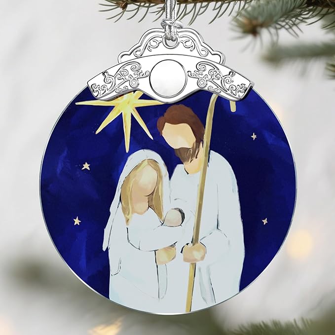 Nativity Christmas Ornaments: Christmas Tree Ornaments, Religious Holiday Decor, Stocking Stuffers, Gift Ideas, Xmas Gift, Christian Gifts & Religion Gifts