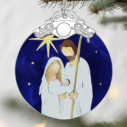 Nativity Christmas Ornaments: Christmas Tree Ornaments, Religious Holiday Decor, Stocking Stuffers, Gift Ideas, Xmas Gift, Christian Gifts & Religion Gifts