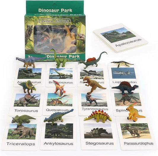 Small Dinosaur Figurines Learning & Education Toys, Plastic Realistic Dinosaur Animal Figures Games Toys, Preschool Learning Activities Matching Game Science Toys (Dinosaur)