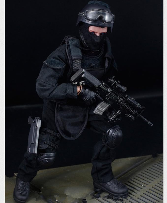 12" Action Figures Toy 1:6 Stand Bendable Soldier Figure Model Toy ( SWAT )
