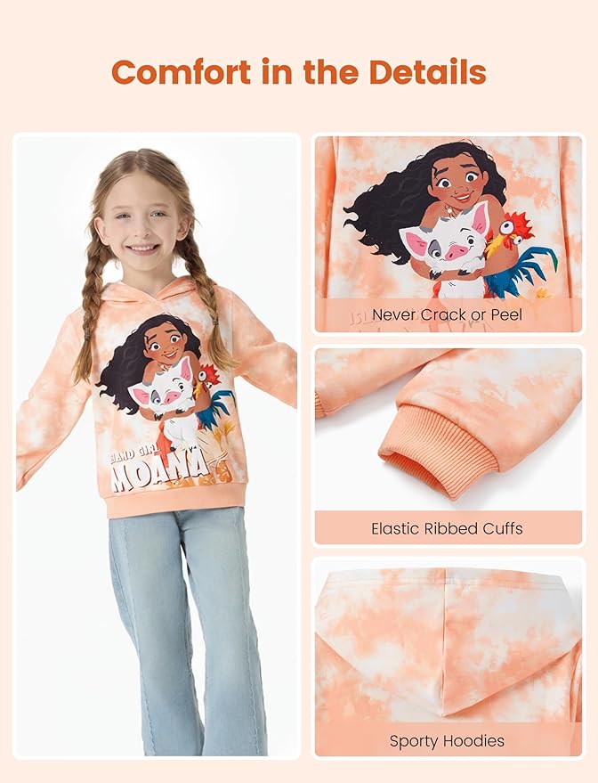 Disney Lilo & Stitch Minnie Mickey Spiderman Frozen Elsa Boys/Girls Hoodie Sweatshirt Graphic Pullover Tops Toddler-Big Kid