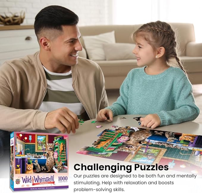 MasterPieces - 1000 Piece Jigsaw Puzzle, Chicken Dance, Funny Animals, Activity for Adults, Family, Kids, Matte Finish, 19.25" x 26.75"