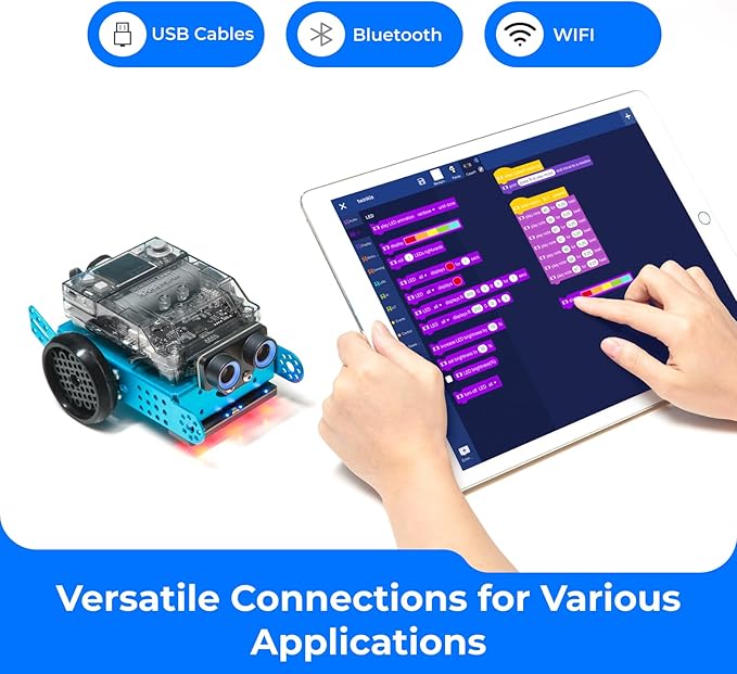 Makeblock mBot Neo Coding Robot for Kids, AI Learning Robot Support Scratch & Python Programming, Robotics Kit for Kids Ages 8-12 and up, Building STEM Robot Toys Gifts for Boys Girls