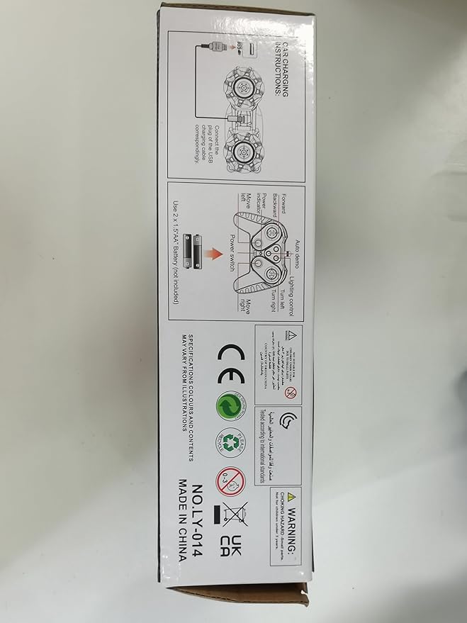 Spider RC Cars for 4 5 6 7 8 Year Old Boys - 2.4Ghz Rechargeable Double Sided Remote Control Stunt Car, 360°Rotating 4WD Off-Road RC Drift Car with Light, Birthday Xmas Gifts for Kids Age 4-6 5-7 8-12