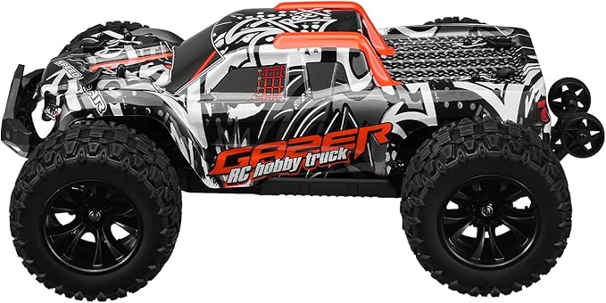 VEVOR Remote Control Car, 1:14 Scale RC for Kids, All Terrain 4WD Off-Road Monster Truck with 45 Wheelie & 2 Batteries, 38 km/h High Speed Hobby Racing - Ideal Gift for 8+ Years Kids