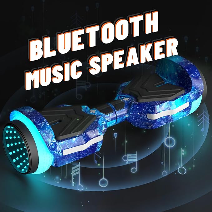 Scooter, Colorful LED Light-Up Wheels, Bluetooth Speakers and APP, Dual 250W Motors, 8.5 mph Max Speed & 8.5 Miles Max Range, Gifts for Kids Adults Girls Boys