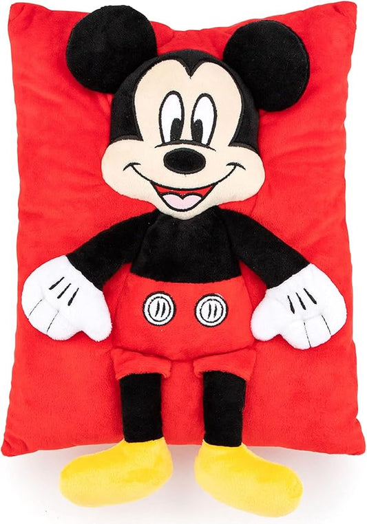 Jay Franco Disney Mickey Mouse 3D Snuggle Pillow - Super Soft – Measures 15 Inches (Official Disney Product)