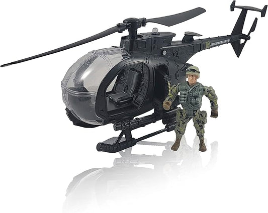 Lollipop U.S. Army Night Stalker Helicopter with Soldier Figure and Light/Sound