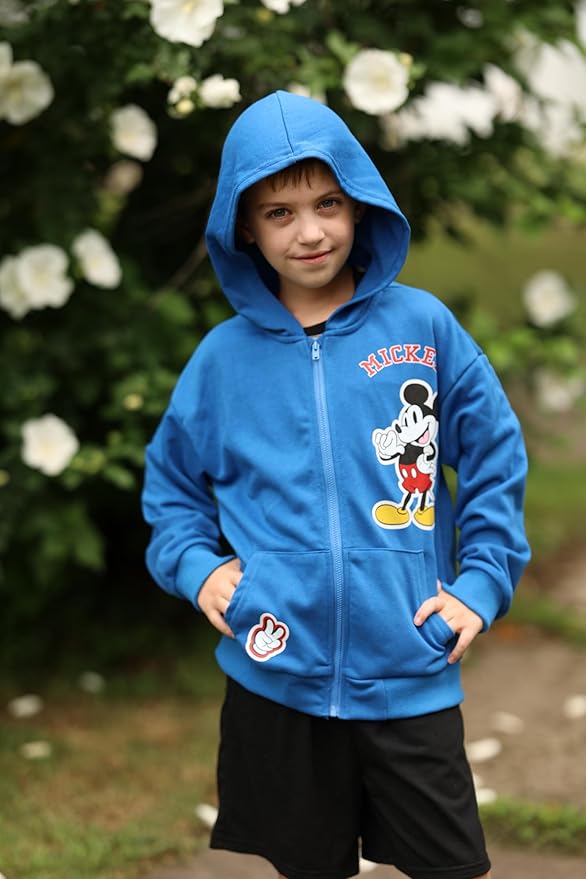 Disney Frozen Stitch Princess Minnie Mickey Spiderman Girls/Boys Zip Up Hoodie Fall Zipper Sweatshirt Jacket Toddler-Big Kid