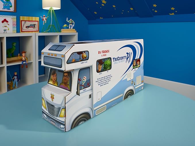 Disney and Pixar Toy Story 4 Character Figures Story Pack, Road Trip Adventure, 6-Pack Woody, Buzz, Rex, Slinky, Jessie and Forky