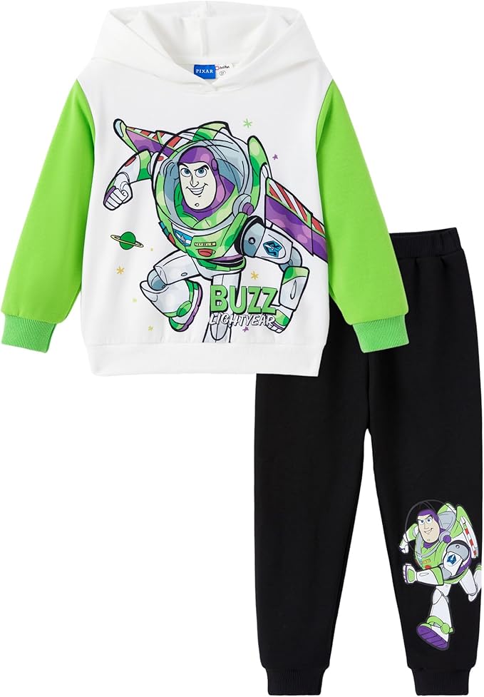 Disney Marvel Spider-Man Mickey Toy Story Cars Boy Pullover Hoodie&Jogger Pants Outfit Set Sweatsuit Lounge Matching Set 2-9Y