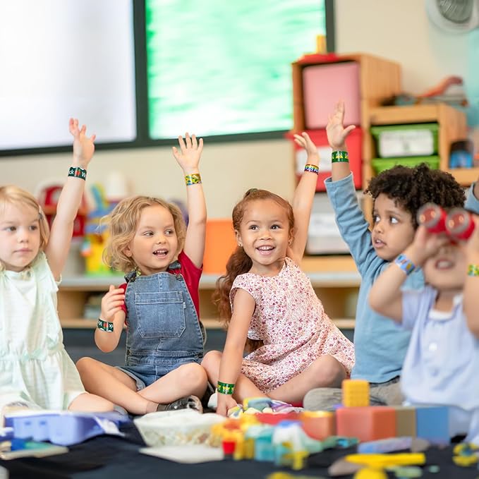 48 PcsWelcome Back to School Slap Bracelets First Day of School Favors Rewards School Opens Prize for Students Teens Semester Begins School Party Supplies Decorations