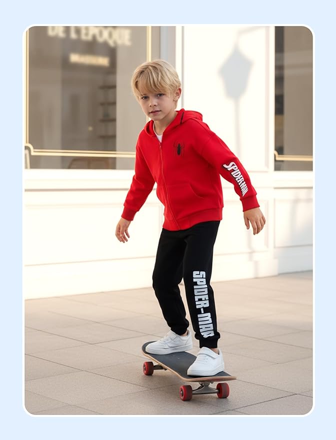 Disney Frozen Stitch Princess Minnie Mickey Spiderman Girls/Boys Zip Up Hoodie Fall Zipper Sweatshirt Jacket Toddler-Big Kid