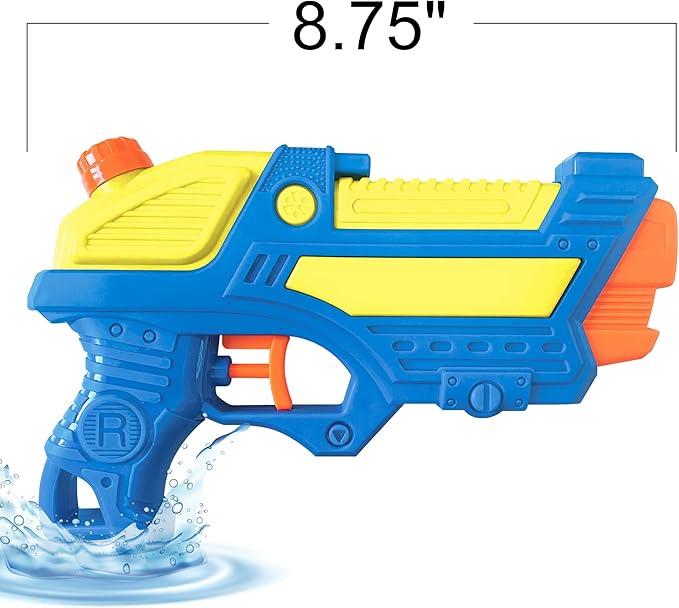 Gamie Duck’em Down Shooting Game, Carnival Duck Pond Game with 1 Inflatable Pool, 2 Water Guns, and 20 Ducks, Backyard Games for Kids, Outdoor Summer Toys, and Carnival Theme Party Decorations