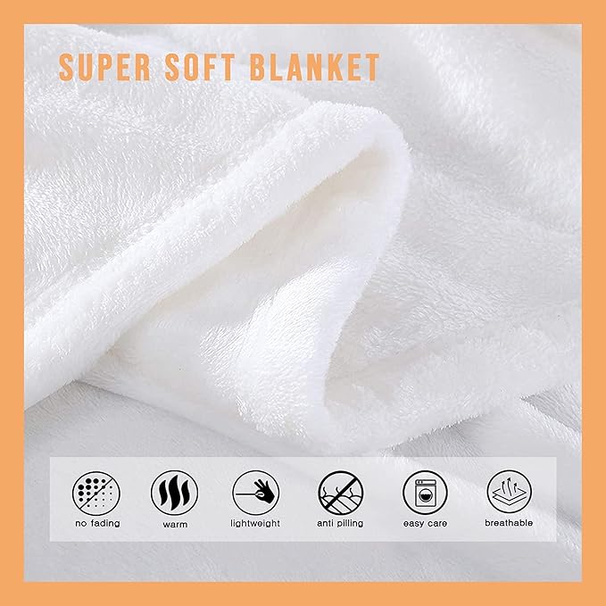 Marshmallow Candy Blanket Fleece Lightweight Throws Gift for Birthday Christmas Soft Flannel Blankets for All Season Bed Sofa King-90"x120"