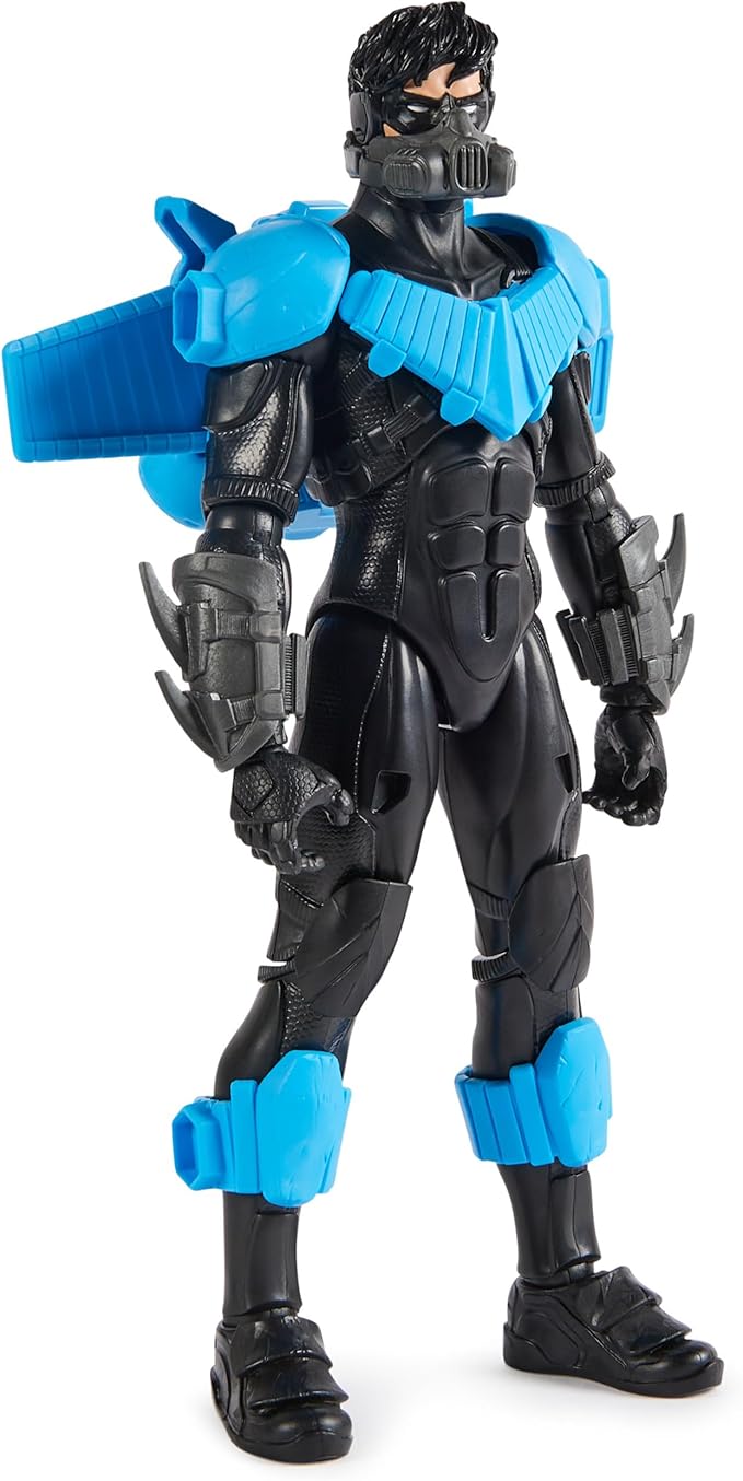 DC Comics, Batman Adventures, Nightwing Action Figure, 15 Armor Accessories, 17 Points of Articulation, 12-inch, Super Hero Kids Toy for Boys & Girls