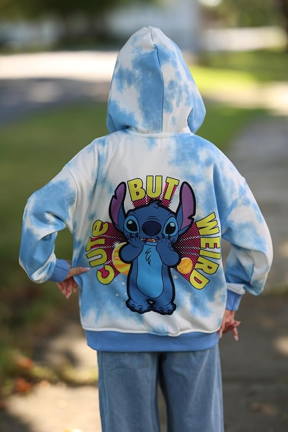 Disney Frozen Stitch Princess Minnie Mickey Spiderman Girls/Boys Zip Up Hoodie Fall Zipper Sweatshirt Jacket Toddler-Big Kid